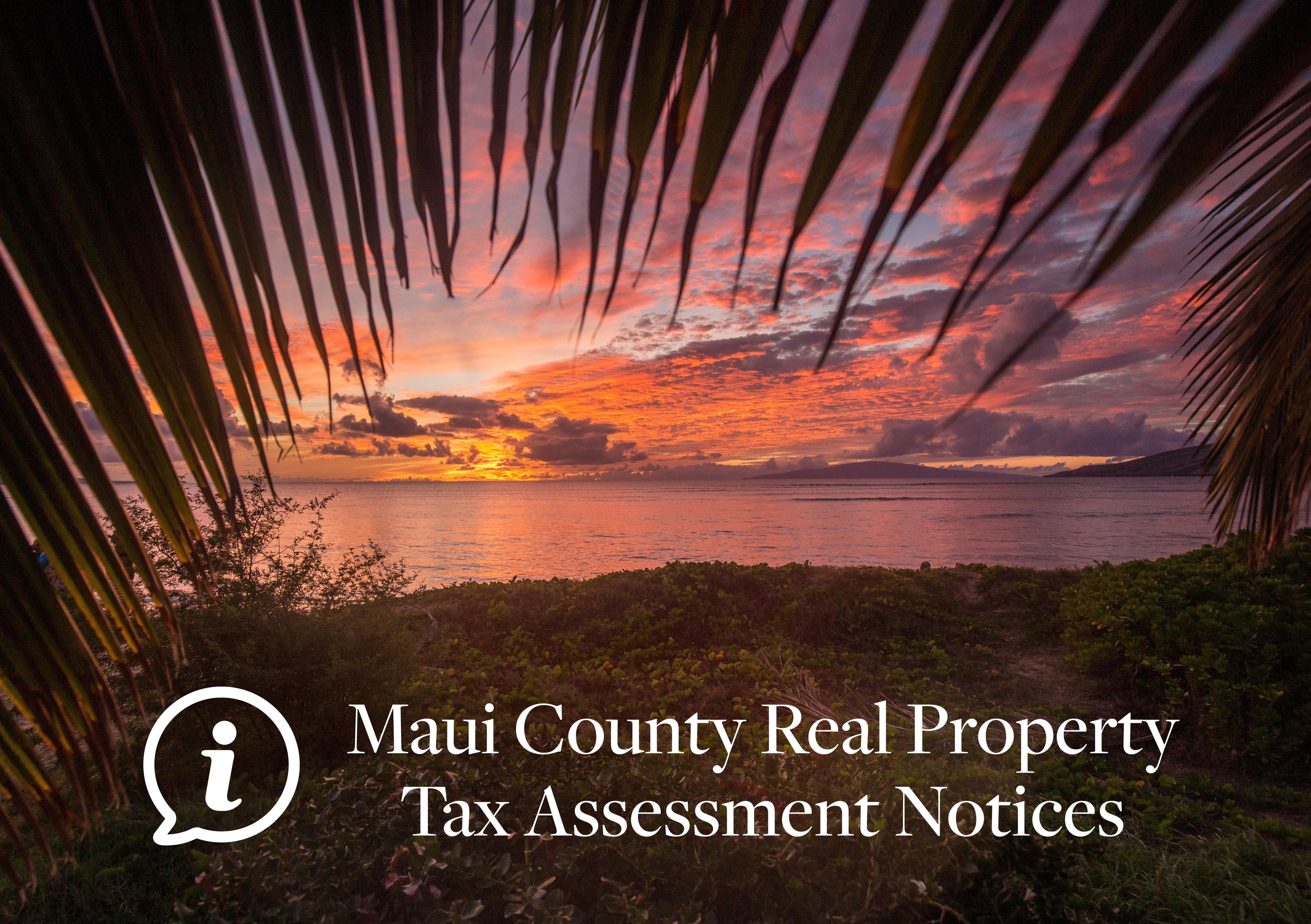 Maui Real Property Tax Assessment Information Fiscal Year July 1, 2020